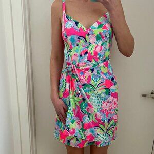 Pink Tropical Lilly Pulitzer Mini Dress